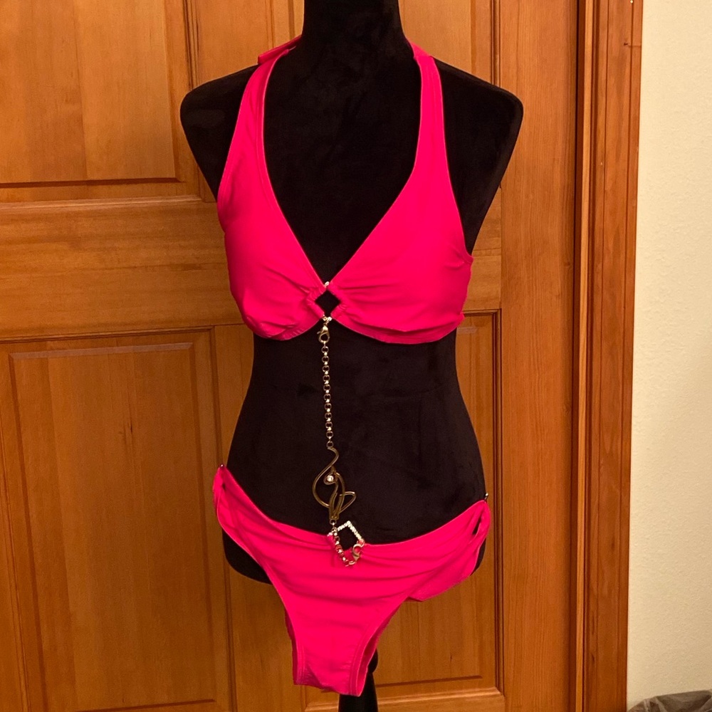 Baby Phat Pink Bikini Size L - Picture 1 of 15